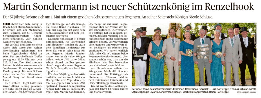 BBV Bericht vom 04.05.2026 zum Schützenfest 2026